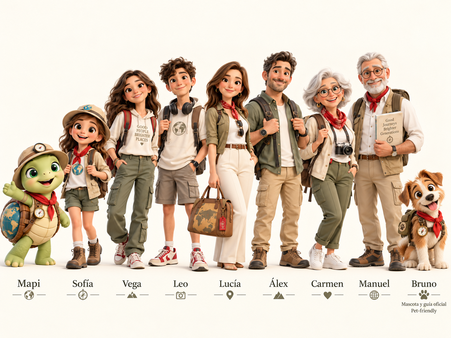 Conoce a la Familia Traveler: los nueve Guías oficiales de Mundo Traveler